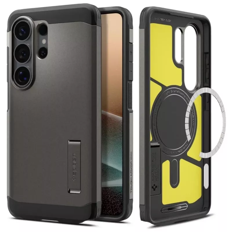 Capa Spigen Tough Armor Mag MagSafe Galaxy S26 Ultra Gunmetal