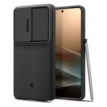 Capa Spigen Optik Armor Galaxy S26 Ultra preta