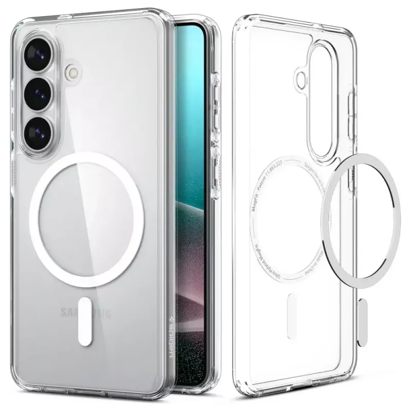 Capa SPIGEN ULTRA HYBRID MAG MAGSAFE GALAXY S26+ PLUS CLEAR/WHITE
