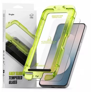 Ringke Easy Slide película de vidro temperado pack de 2 para Samsung Galaxy S25 FE transparente