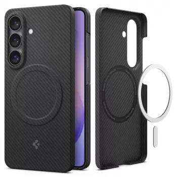 SPIGEN AirSkin Aramid Mag capa MagSafe para Samsung Galaxy S26 preto