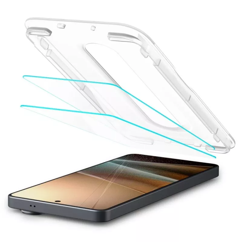 Spigen Glas.TR EZ Fit Pro AC protetor de ecrã em vidro temperado antirreflexo para Samsung Galaxy S26 Ultra, transparente - pack de 2