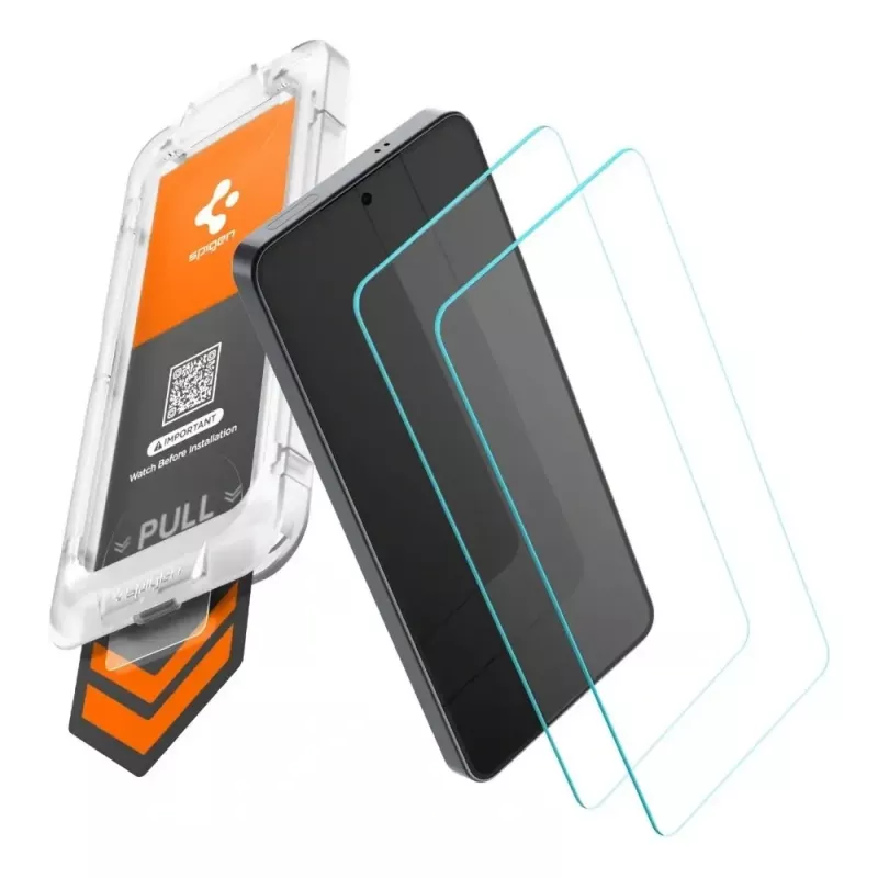 Spigen Glas.tR EZ Fit Pro AC HD protetor de ecrã em vidro temperado pack de 2 para Samsung Galaxy S26+ Plus transparente