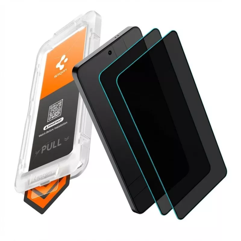 Spigen Glas.tR EZ Fit Pro AC HD protetor de ecrã de privacidade pack de 2 para Samsung Galaxy S26+ Plus