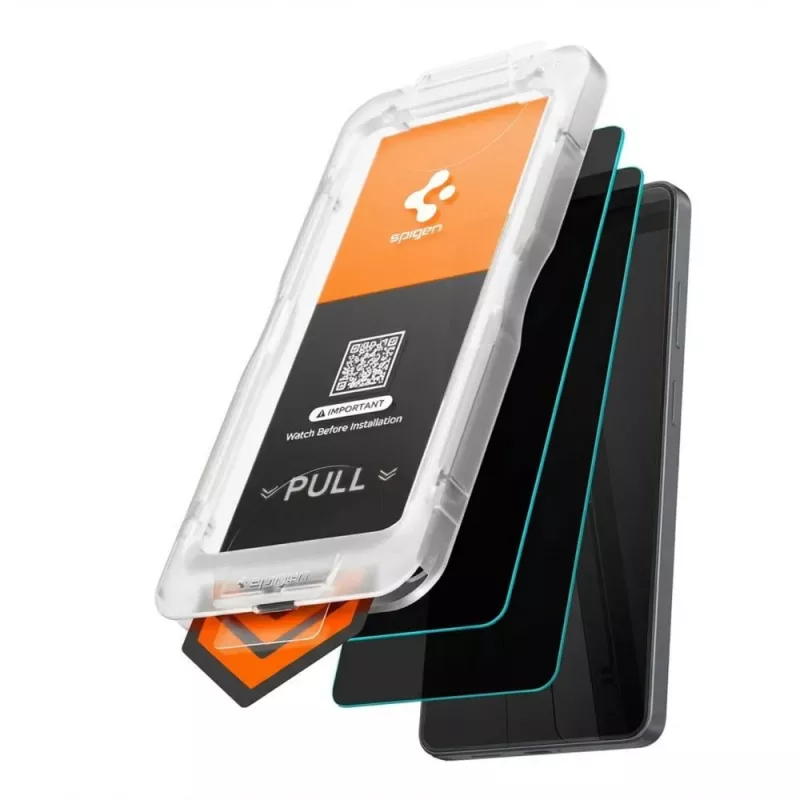Spigen Glas.tR EZ Fit Pro AC HD protetor de ecrã de privacidade pack de 2 para Samsung Galaxy S26+ Plus