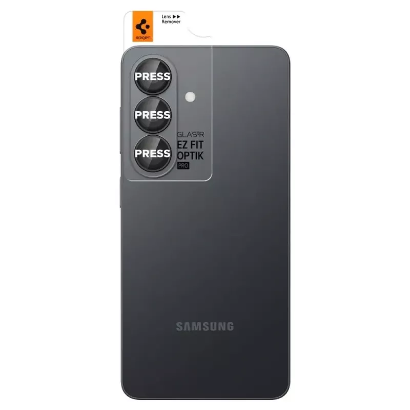 Spigen Optik Pro HD Glas.tR EZ Fit proteção da câmara pack de 2 para Samsung Galaxy S26+ - preto
