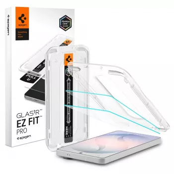 SPIGEN Glas.tR EZ Fit Pro AC protetor de ecrã em vidro temperado antirreflexo pack de 2 para Samsung Galaxy S26, transparente