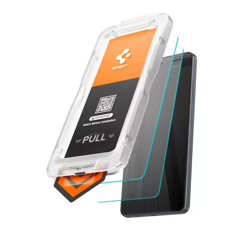 Spigen Glas.TR EZ Fit Pro AC HD protetor de ecrã em vidro temperado para Samsung Galaxy S26 (pack de 2, transparente)