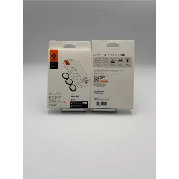 Spigen Optik Pro HD GLAS.TR EZ Fit protetor de câmara pack de 2 para Samsung Galaxy S26 - preto