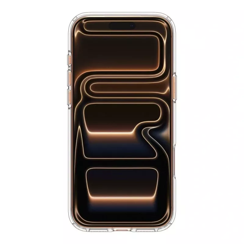 Spigen Ultra Hybrid Mag MagSafe iPhone 17 Pro Max transparente/laranja