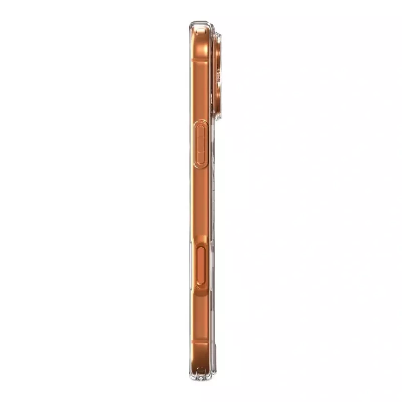Spigen Ultra Hybrid Mag MagSafe iPhone 17 Pro Max transparente/laranja