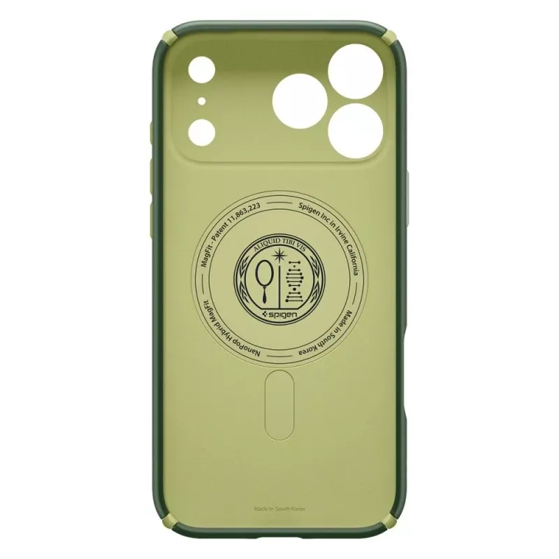 SPIGEN Nano Pop Hybrid Mag capa MagSafe para Apple iPhone 17 Pro, Avocado Green