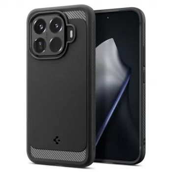 Spigen Rugged Armor capa para Xiaomi 15T Pro, preto mate