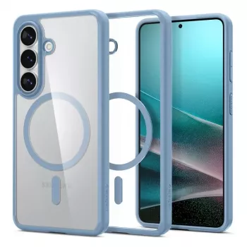 Spigen Ultra Hybrid Mag MagSafe capa para Samsung Galaxy S26+ - Crystal Clear Blue
