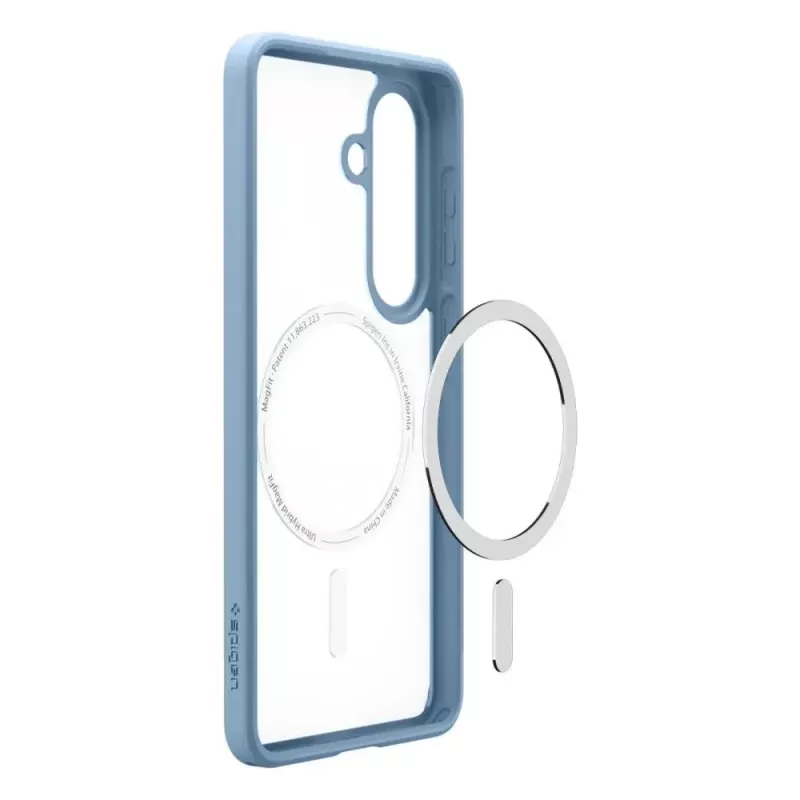 Spigen Ultra Hybrid Mag MagSafe capa para Samsung Galaxy S26+ - Crystal Clear Blue