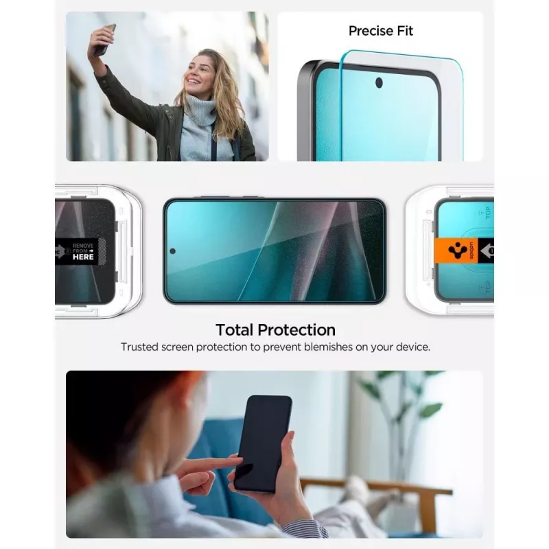 Spigen Glas.tR EZ Fit HD protetor de ecrã em vidro temperado para Samsung Galaxy A36 / A37 5G, transparente, pack de 2