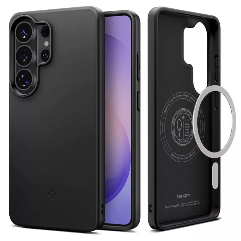 Spigen Thin Fit MagFit capa para Samsung Galaxy S26 Ultra, compatível com MagSafe, preto (ACS11394)