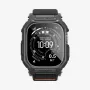 Spigen Rugged Armor e vidro temperado Apple Watch Ultra 1 / 2 / 3 (49 mm) preto mate