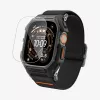 Spigen Rugged Armor e vidro temperado Apple Watch Ultra 1 / 2 / 3 (49 mm) preto mate