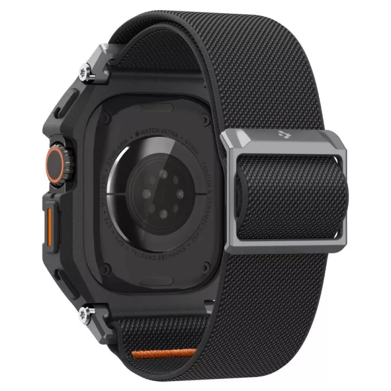 SPIGEN Lite Fit Pro e vidro temperado Apple Watch Ultra 1 / 2 / 3 (49 mm) preto mate