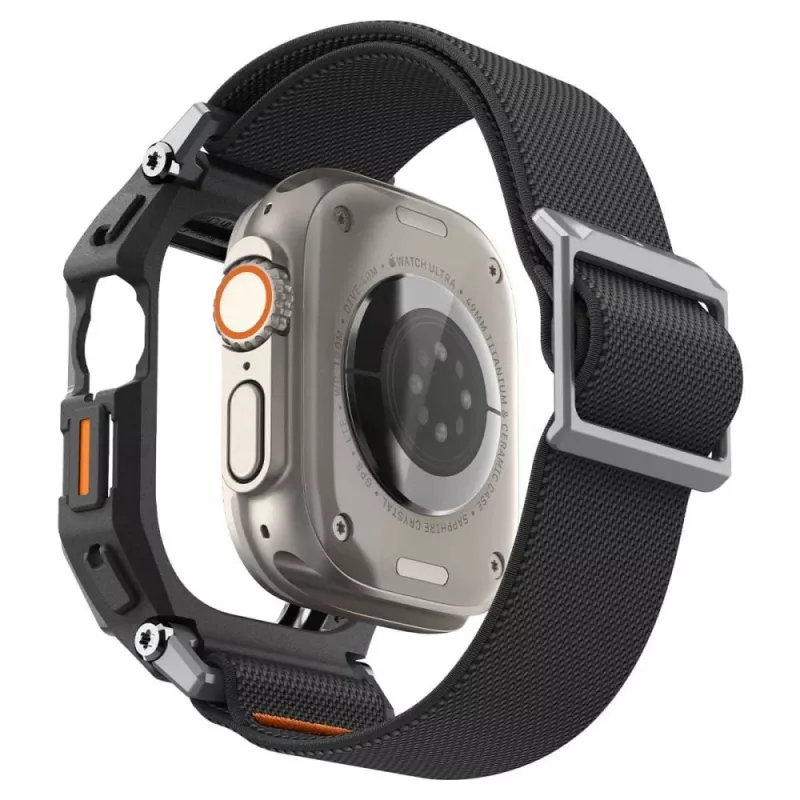 SPIGEN Lite Fit Pro e vidro temperado Apple Watch Ultra 1 / 2 / 3 (49 mm) preto mate