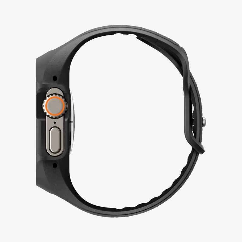 SPIGEN Liquid Air Pro e vidro temperado Apple Watch Ultra 1 / 2 / 3 (49 mm) preto