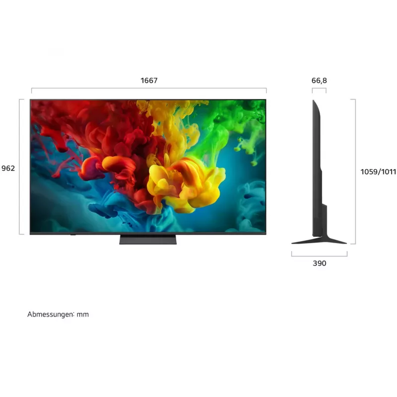 TV LG 75QNED83B6A 75 polegadas QNED MiniLED 4K Smart (2024)