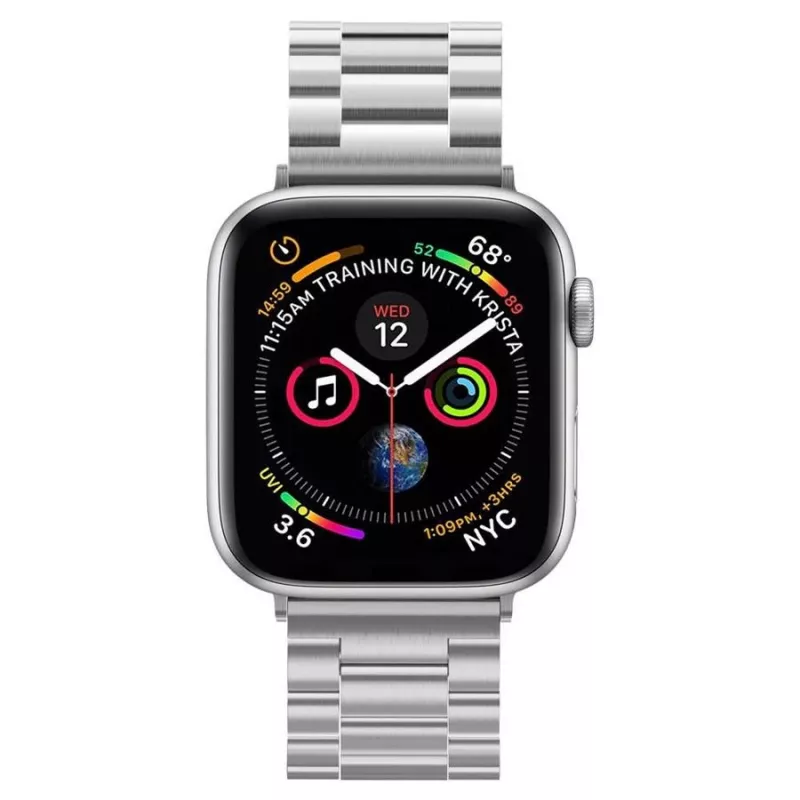 Spigen Modern Fit Link Bracelet para Apple Watch 42/44/45/49mm - Prateado