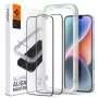 Spigen AlignMaster Glass Full Coverage Protetor de Ecrã para Apple iPhone 13/13 Pro/14/16E/17E Preto (Pack de 2)