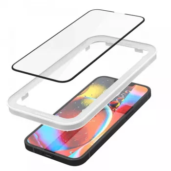 Spigen AlignMaster Glass Full Coverage Protetor de Ecrã para Apple iPhone 13/13 Pro/14/16E/17E Preto (Pack de 2)