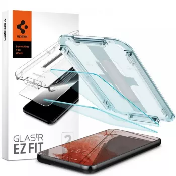 Spigen Glas.tR EZ Fit Protetor de Ecrã em Vidro Temperado Pack de 2 para Samsung Galaxy S22