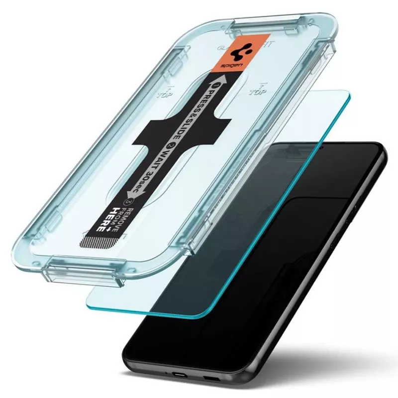 Spigen Glas.tR EZ Fit Protetor de Ecrã em Vidro Temperado Pack de 2 para Samsung Galaxy S22
