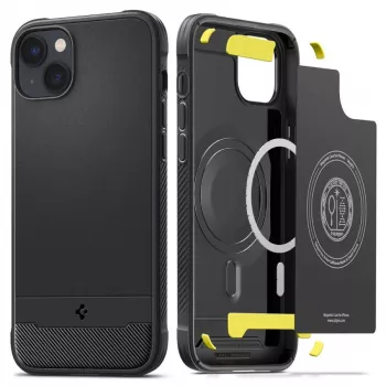 Spigen Rugged Armor Mag MagSafe Capa para iPhone 14 Preto Mate