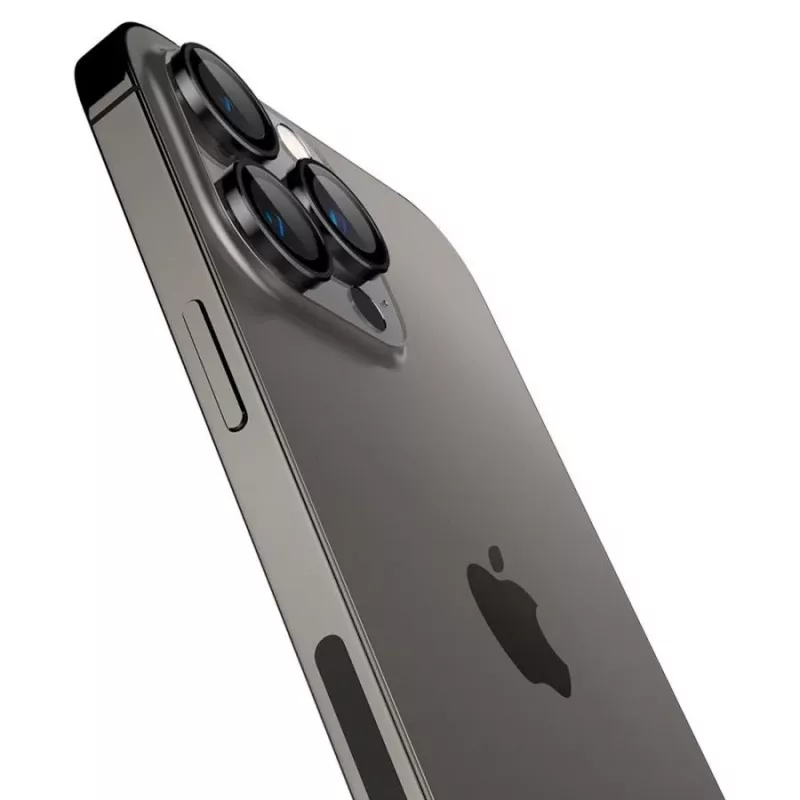 Spigen Optik.TR EZ Fit Protetor de Câmara Pack de 2 para iPhone 14 Pro / 14 Pro Max - Preto