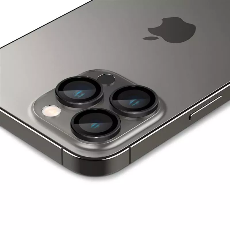 Spigen Optik.TR EZ Fit Protetor de Câmara Pack de 2 para iPhone 14 Pro / 14 Pro Max - Preto
