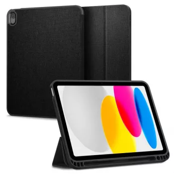 Spigen Urban Fit Capa para iPad 10,9 polegadas 10.ª Geração (2022) / iPad 11 polegadas (2025) - Preto