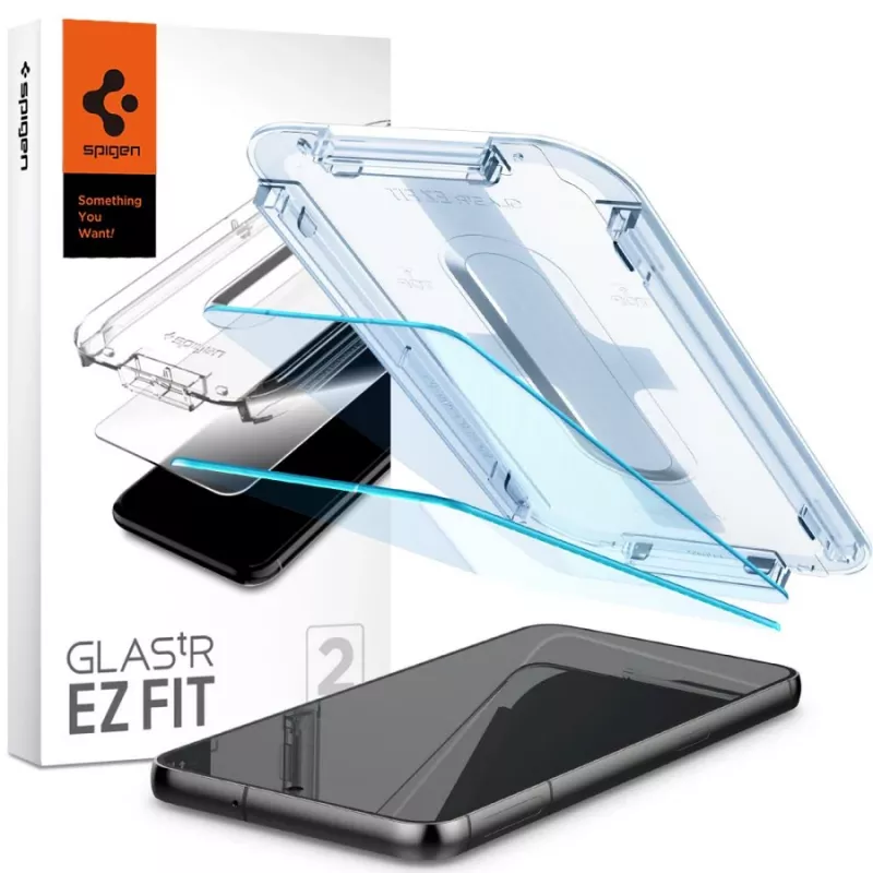 Spigen Glas.tR EZ Fit Película de Vidro Temperado para Samsung Galaxy S23 (pack de 2) Transparente