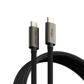 RINGKE USB 3.2 Gen 2x2 Type-C Cabo PD 240W 100cm preto