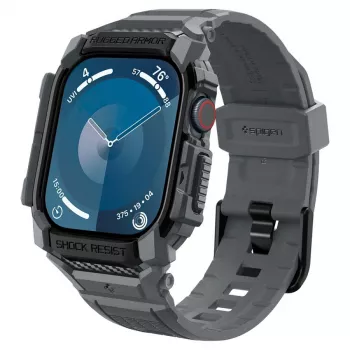 SPIGEN RUGGED ARMOR PRO APPLE WATCH 10 / 11 (46 MM) CINZENTO ESCURO