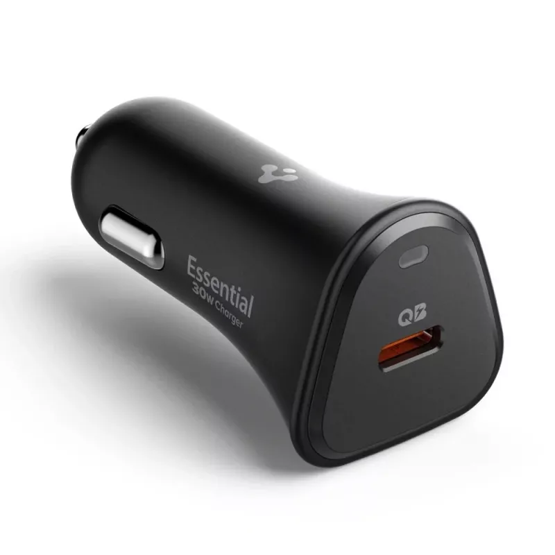 Carregador de carro SPIGEN ESSENTIAL EV301 1-PORT 30W preto