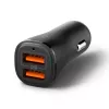 SPIGEN Essential EV302 Carregador de Carro 2 Portas 30W Preto