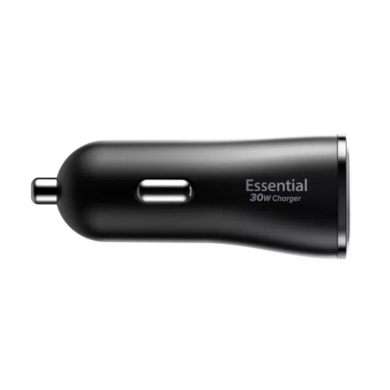 SPIGEN Essential EV302 Carregador de Carro 2 Portas 30W Preto
