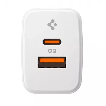 Carregador de rede SPIGEN ESSENTIAL EE202EU 2-PORT 20W branco