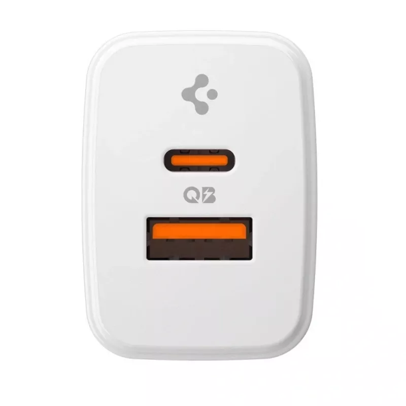 Carregador de rede SPIGEN ESSENTIAL EE202EU 2-PORT 20W branco