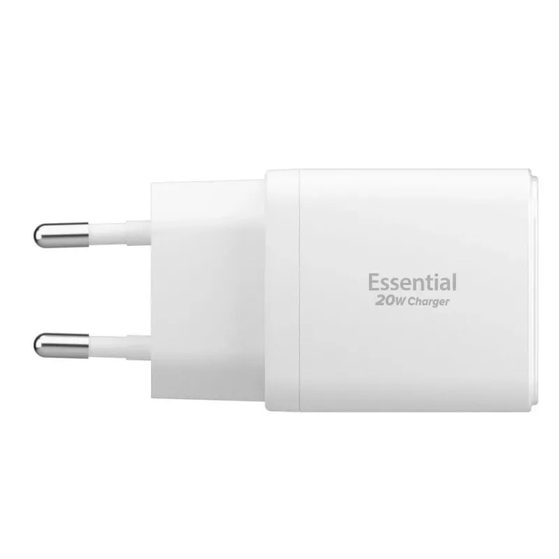 Carregador de rede SPIGEN ESSENTIAL EE202EU 2-PORT 20W branco