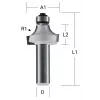 Makita fresa de arredondamento - 19 mm