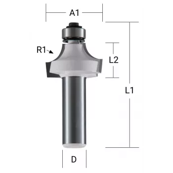 Makita fresa de arredondamento - 19 mm