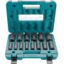 Conjunto de chaves de caixa de impacto Makita B-52308 com 14 peças e encaixe de 1/2