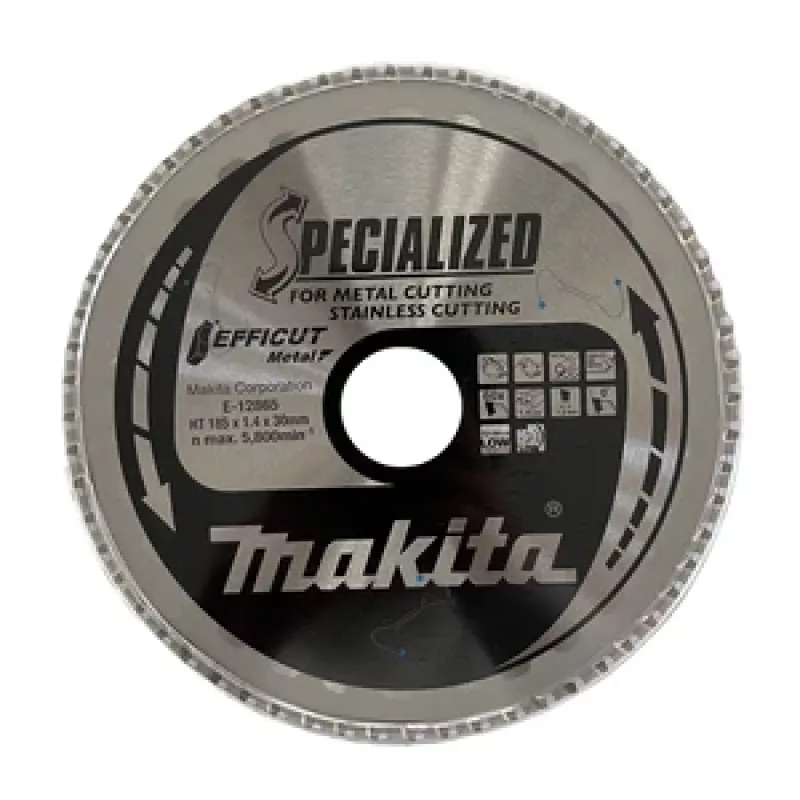 Makita Specialized EFFICUT Lâmina de serra circular para madeira e metal, 185 mm, 60 dentes