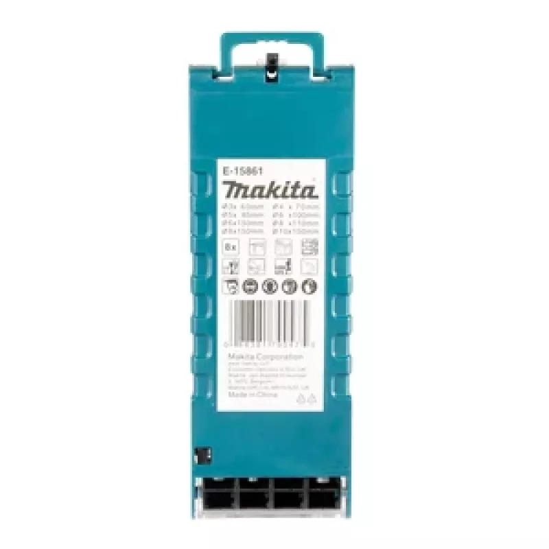 Conjunto de brocas de martelo SDS-Plus Makita E-15861 8 peças, com pastilhas de metal duro
